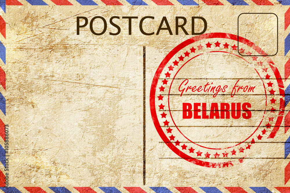Fototapeta premium Greetings from belarus