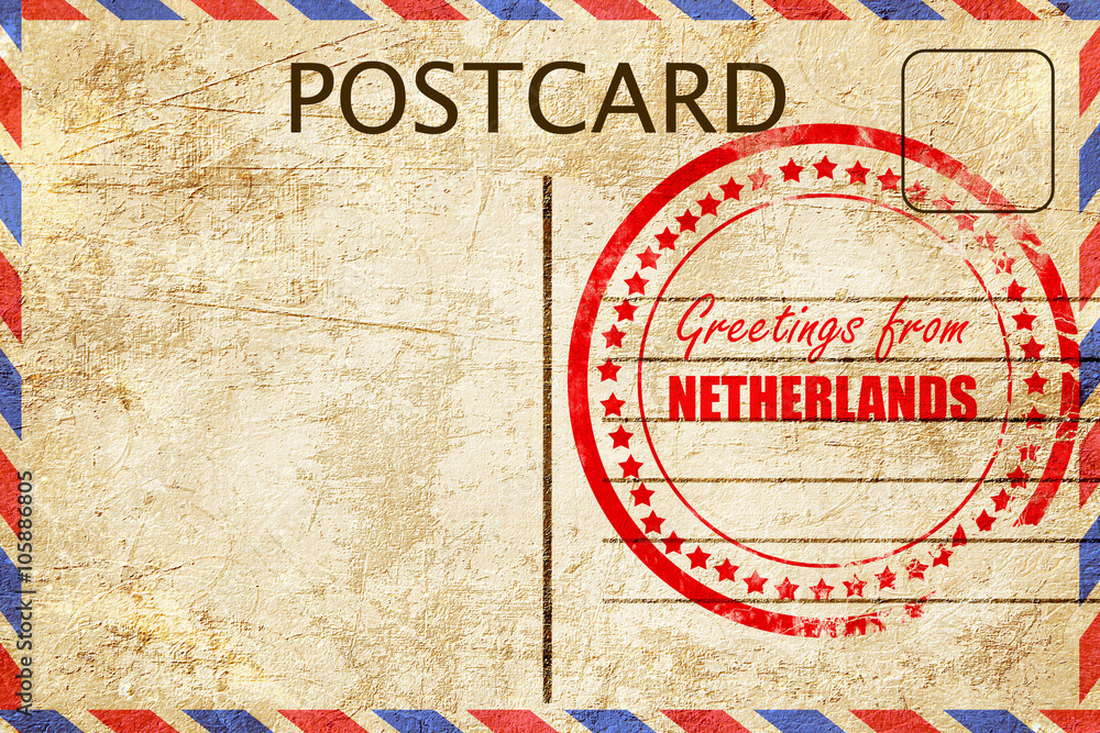 Fototapeta premium Greetings from netherlands