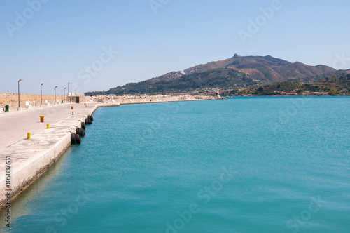 Empty port in Zakynthos