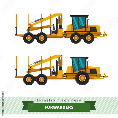 Forwarder forestry vehicle