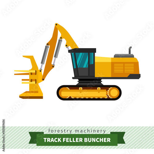 Track feller buncher