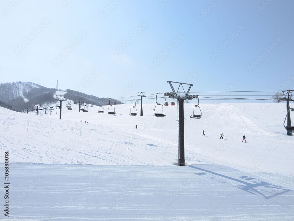 Obraz premium Ski Resorts in Hokkaido 