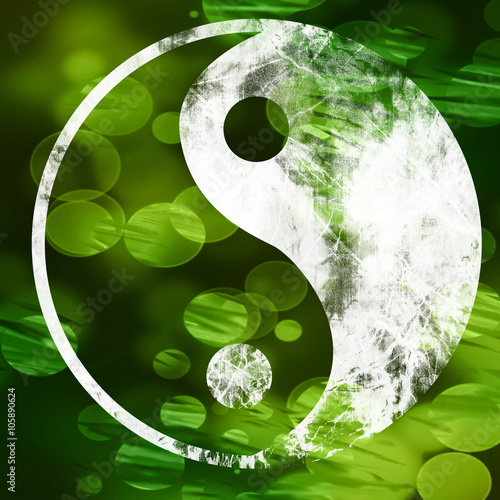 The yin and yang grass sign