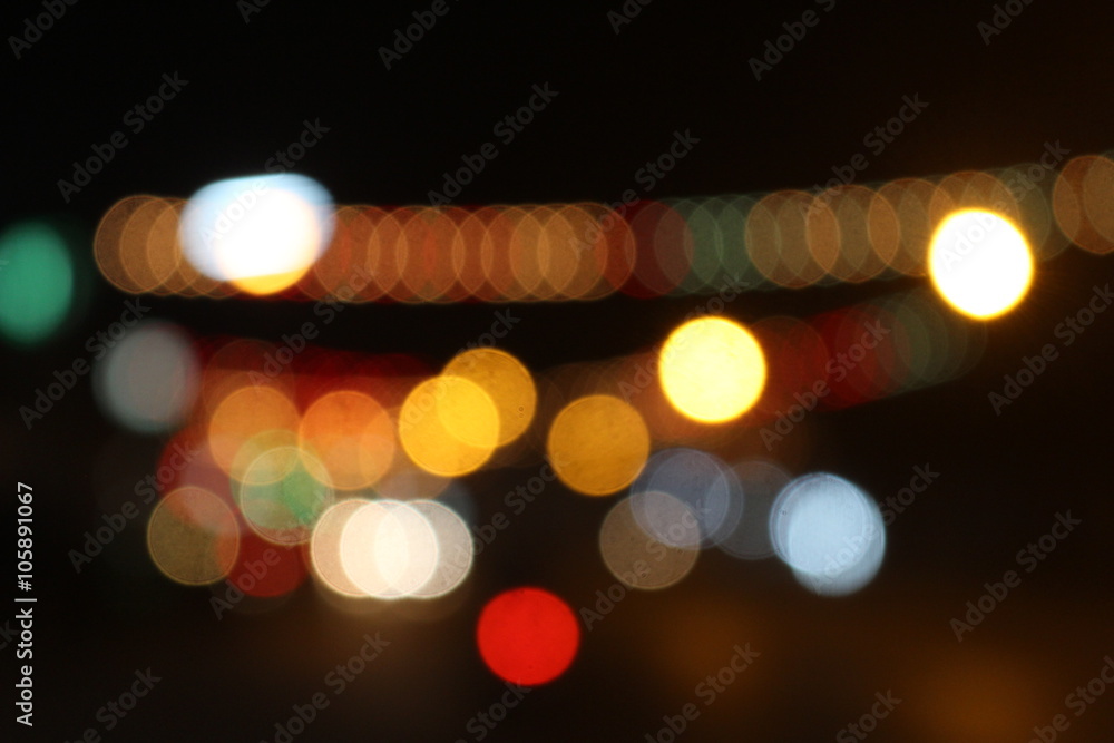 Fototapeta premium Abstract circular bokeh background