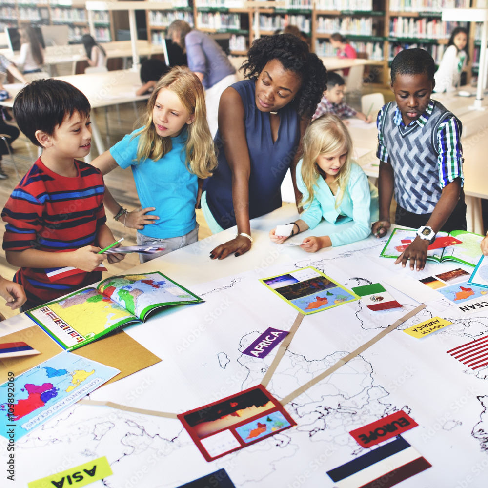 Fototapeta premium Geography Worldwide Explorer Continent Country Concept