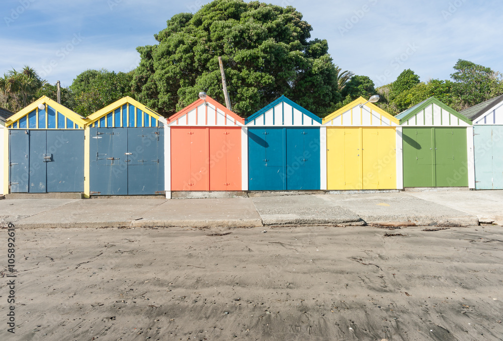 Titahi Bay boat sheds Wellington, New Zealand Titahi Bay boat sheds Wellington, New Zealand