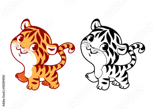 Cute little tiger.