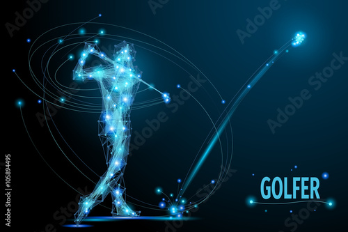 golf player poly
