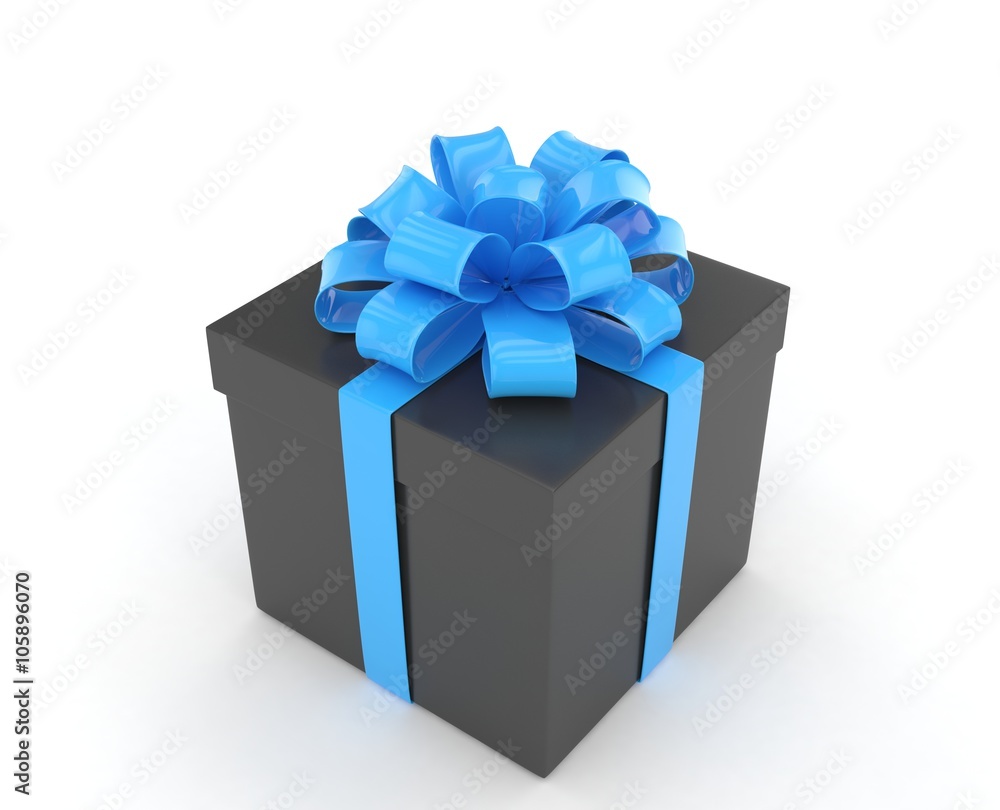 Obraz premium gift box with bows isolated on white