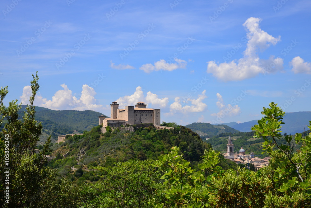 Spoleto, borgo medievale in Umbria (Italia)