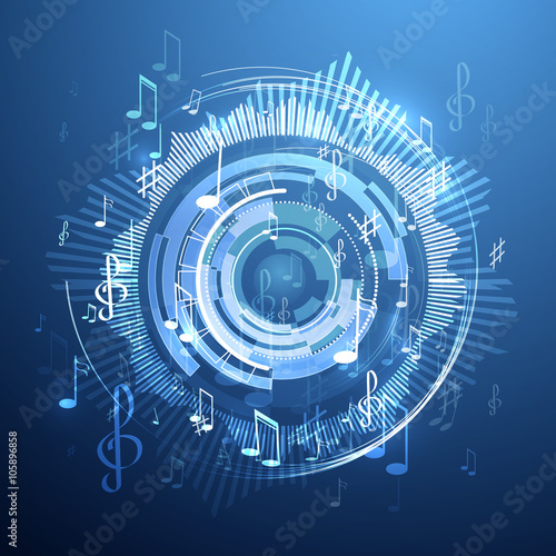 abstract music background