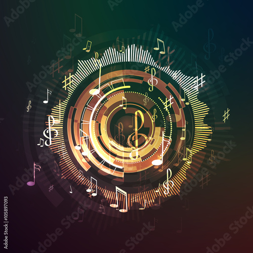 abstract music background