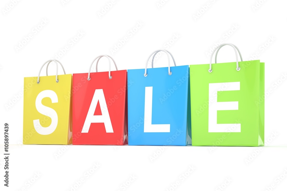 sale written on shopping bag