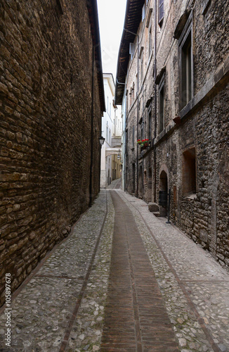 Spoleto  borgo medievale in Umbria  Italia 