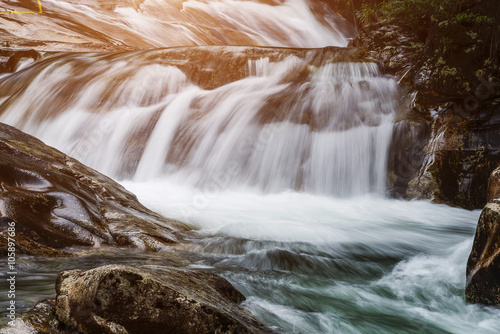 Mountain waterfall