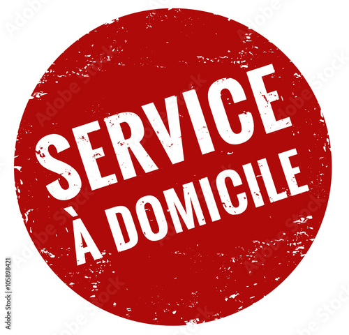 Service a domicile timbre rouge