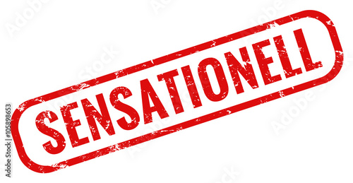 Sensationell stempel rot