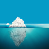 iceberg model on blue ocean