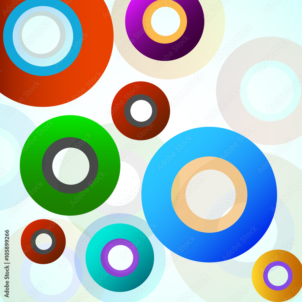 Abstract colorful background with circles Abstract colorful background with circles