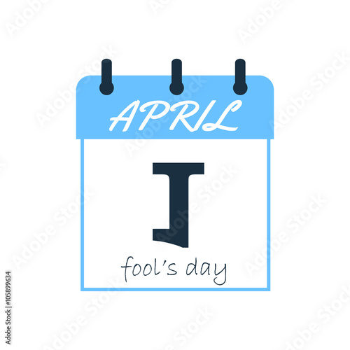 April Fools joke calendar sheet