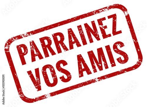 Parrainez vos amis timbre rouge