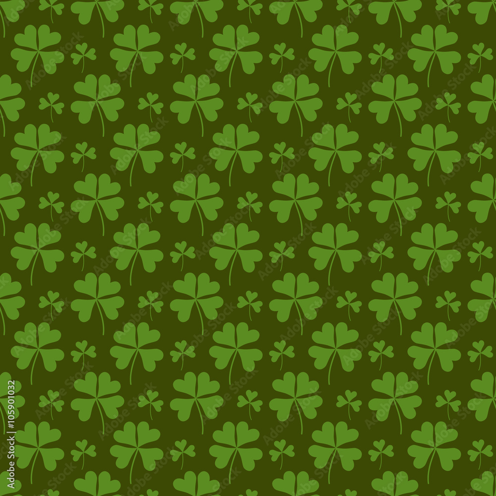 Clover seamless background. Clover seamless background.