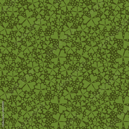 Clover seamless background.