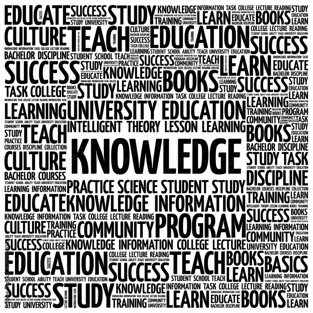 KNOWLEDGE word cloud, education concept background KNOWLEDGE word cloud, education concept background