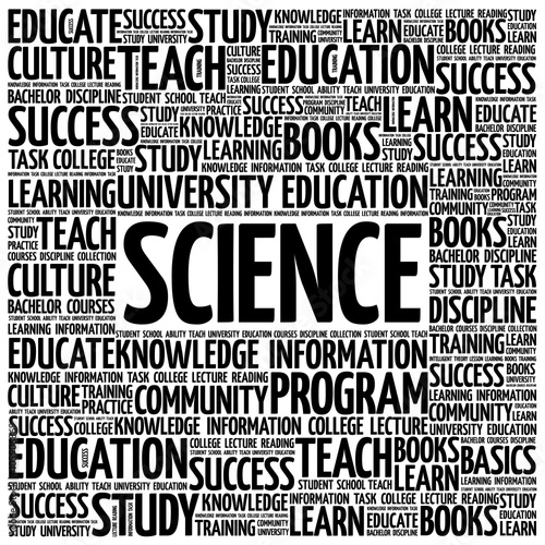 SCIENCE word cloud, education concept background