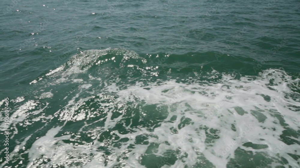 Slow motion video of waves in the sea from the yacht moving fast
Slow motion video of waves in the sea from the yacht moving fast