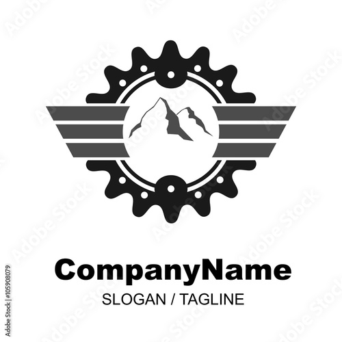 bike shop logo icon Vector