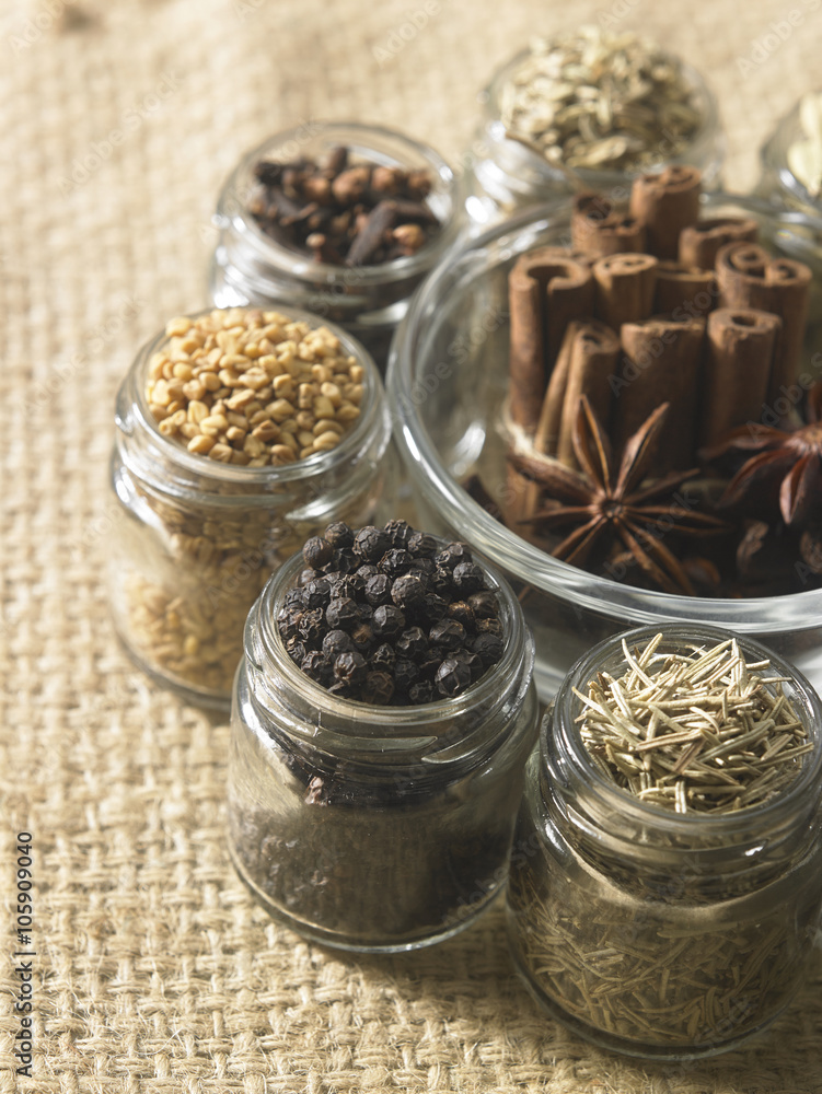 assorted spices assorted spices