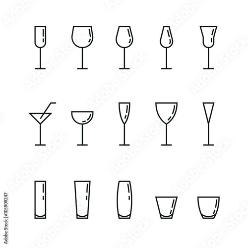 Bar glasses vector Stock Vector by ©Lazuin.gmail.com 145107639