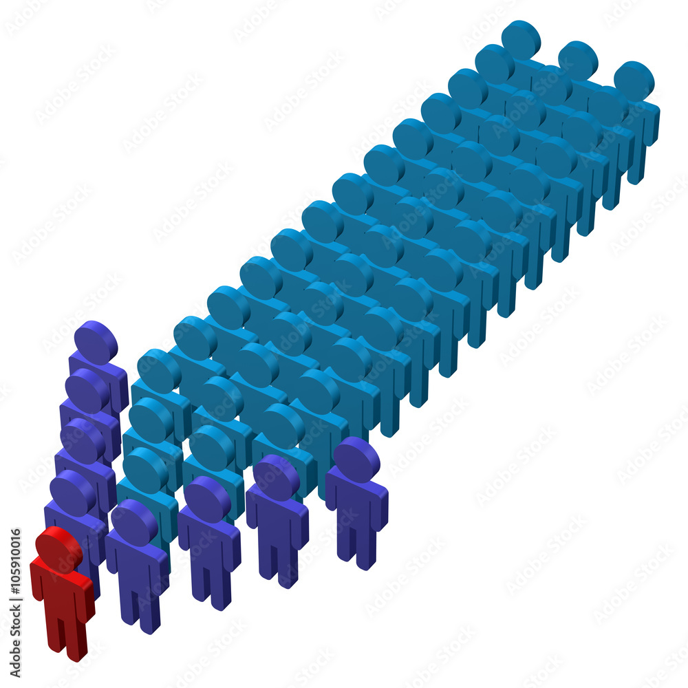Fototapeta premium Concept : leadership
