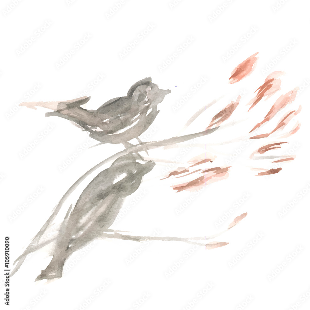 Fototapeta premium Abstract Painted Bird