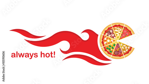 Pizza delivery hot