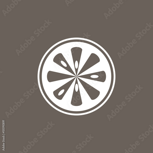 Ice Candy Icon on Dark Gray Color. Eps-10.