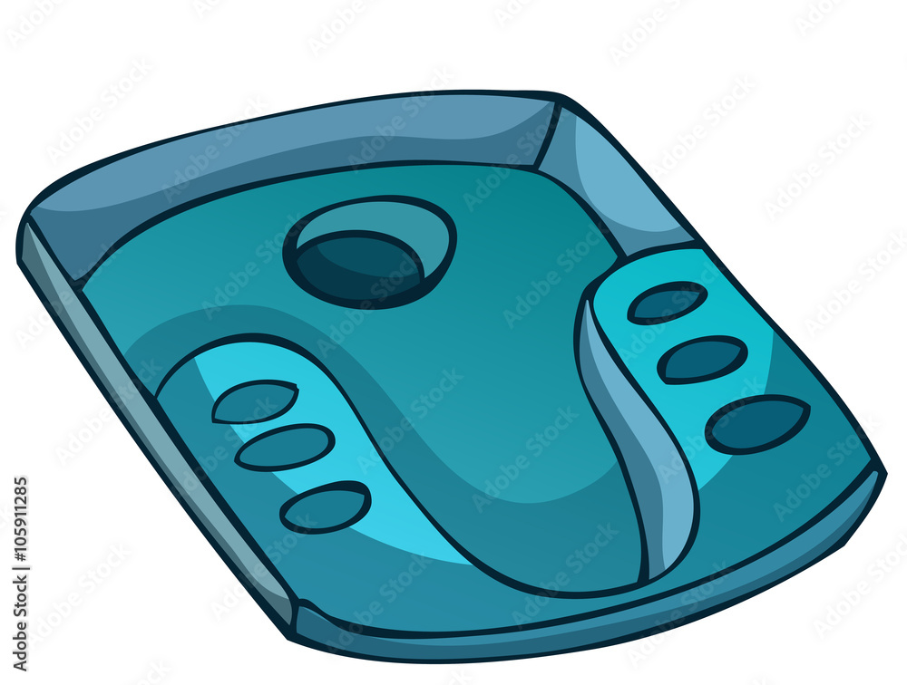 Squat Toilet Platform, Vector Illustration isolated on White Background