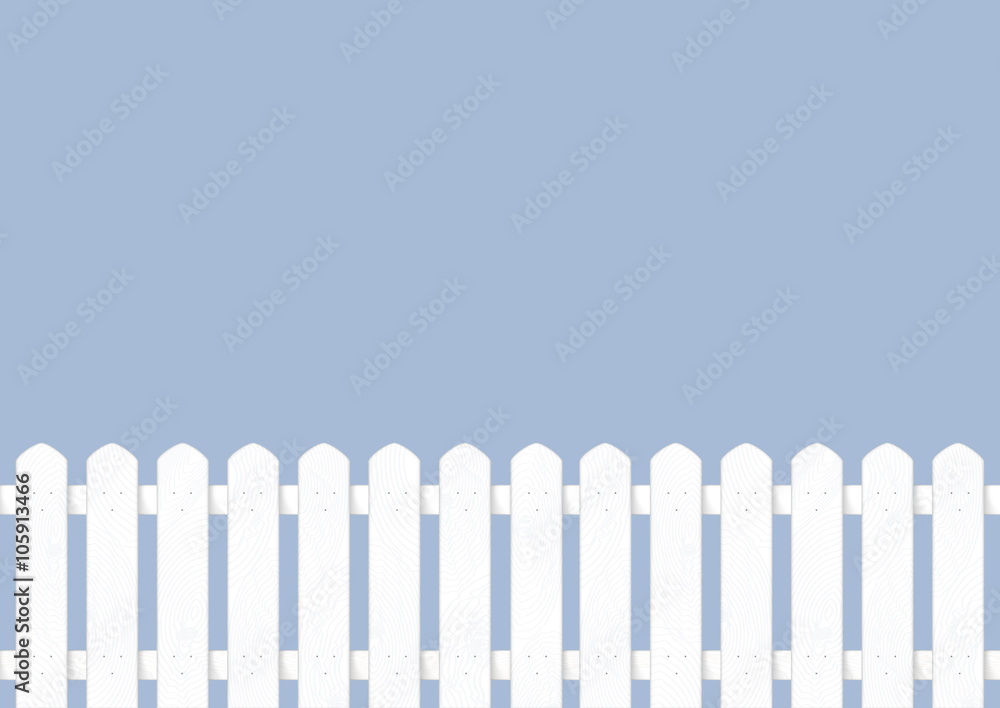 Vector white fence backdrop Vector white fence backdrop