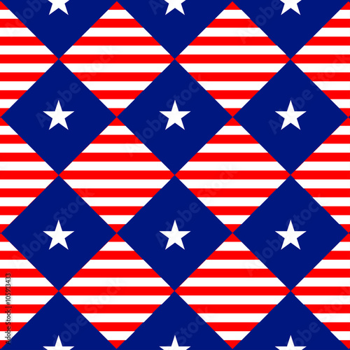 Stars Stripe USA Flag Diamo...