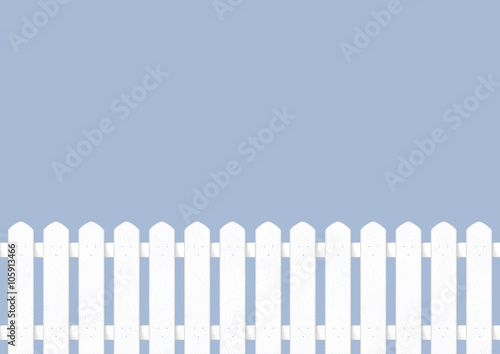 Vector white fence backdrop