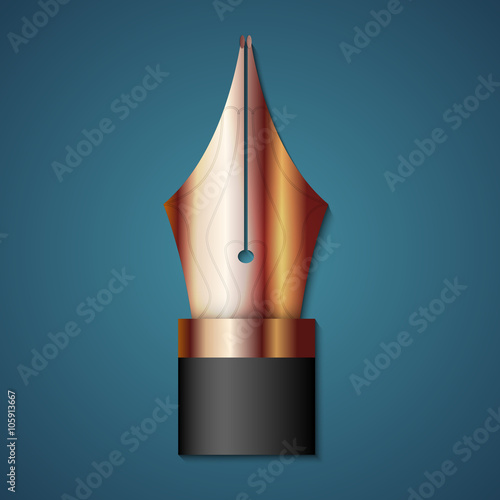 Vector gold fountain pen