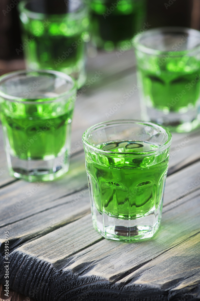 Green sweet healthy cocktai with terragonl Green sweet healthy cocktai with terragonl