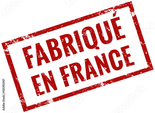 Fabrique en France timbre rouge