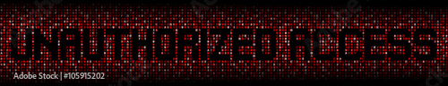 Wallpaper Mural Unauthorized Access text on hex code illustration Torontodigital.ca