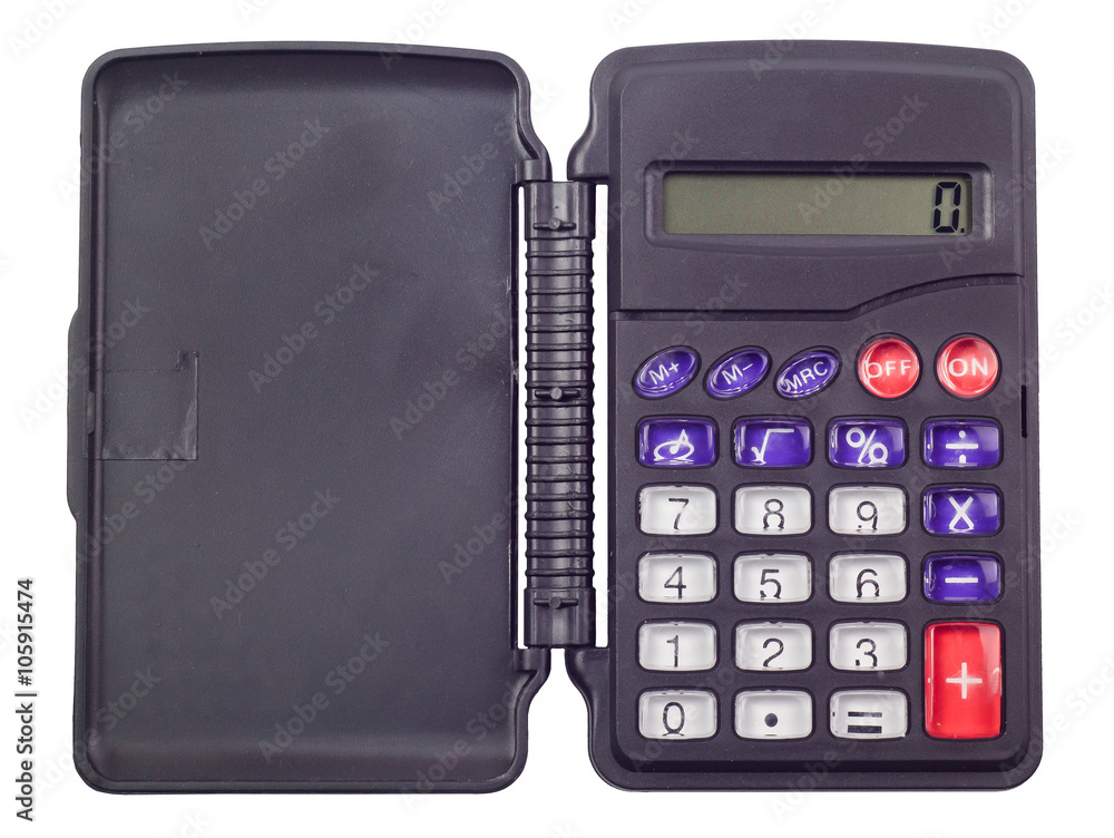 The calculator small, folding, on The calculator small, folding, on