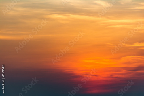 Dramatic sunset and sunrise sky. © sirins