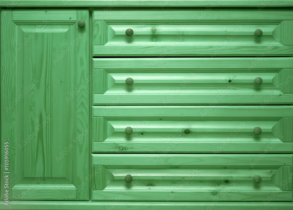 Fototapeta premium wooden chest of drawers