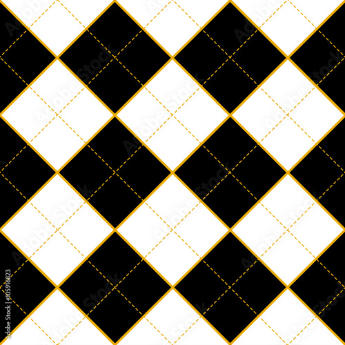 Royal White Black Diamond Background Vector Illustration
