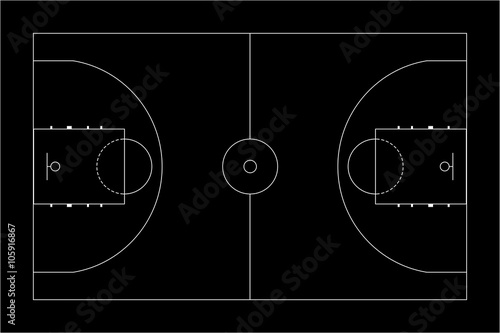 Basketball court.